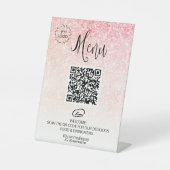 *～*グリッターメニューテーブルテーブルトップペデスタル記号 台座サイン (正面)