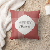 グリッターメリーエレガントクリスマスタータンチェックブルゴーニュ クッション (ブランケット)