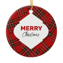 グリッターメリー芸術的クリスマスタータンチェックブルゴーニュ