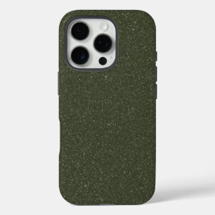 グリッターモスグリーンiPhone 16 Proケース – カスタマイズ iPhone 16 Proケース