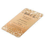 グリッターモダンの花嫁をEinladung Magnetにする マグネット (左側)