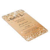 グリッターモダンの花嫁をEinladung Magnetにする マグネット (右側)