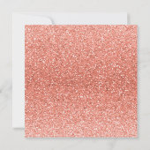 グリッターモダンアプリコットガウン結婚式招待状 招待状 (裏面)