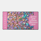 グリッターモダンオパール型ホログラフィックコレクション デスクマット (正面)