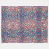 グリッターモダンオパール型ホログラフィックコレクション フリースブランケット (正面(横))