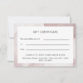 グリッターモダンギフト券フラットカード (裏面)