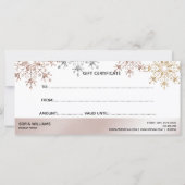 グリッターモダンクリスマスツリースノーフレーク (裏面)