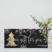 グリッターモダンクリスマスツリースノーフレーク (スタンド正面)