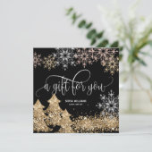 グリッターモダンクリスマスツリースノーフレーク (スタンド正面)