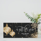 グリッターモダンクリスマスツリースノーフレーク (スタンド正面)