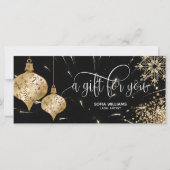 グリッターモダンクリスマスツリースノーフレーク (正面)