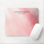 グリッターモダンサロンライトピンク マウスパッド<br><div class="desc">モダン、ライトピンク、グリッター、サロンデザイン。データを追加して、数分後に製品を編集する。フォント/色/位置は、「パーソナライゼーション」によって変更できる。</div>