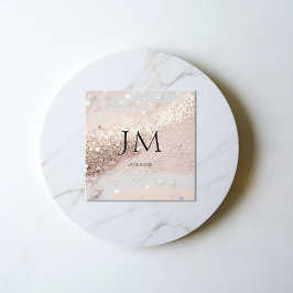 グリッターモダンサロン名刺 スクエア名刺