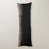グリッターモダンバラ金ゴールドブラックメリークリスマス ボディピロー (裏面 (縦))