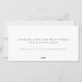 グリッターモダンマーブルハッピーニューイヤー2021 シーズンカード (裏面)