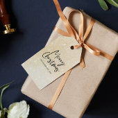 グリッターモダンメリーグラデーション・クリスマス・ギフトラベル ギフトタグ