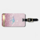 グリッターモダン亀グリッター《写真》ぼけ味 ラゲッジタグ (正面横)