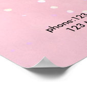 グリッターモダン価格表ポスター ポスター (角)