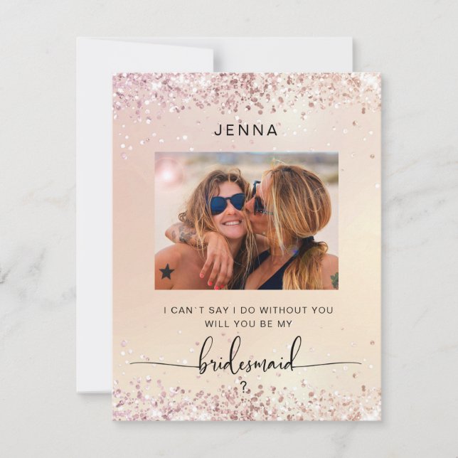 グリッターモダン写真「私の花嫁のメイドになってくれないか」 (正面)