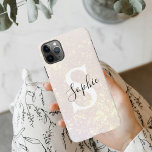 グリッターモダン火花 |個人イニシャルガーリーiP iPhone 11Pro Maxケース<br><div class="desc">グリッターモダン火花 |個人イニシャル ガーリー</div>