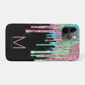 グリッターモノグラム Case-Mate iPhoneケース (裏面(横))