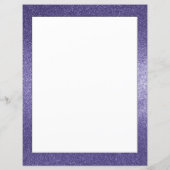 グリッターユニコーンとスター |パープル紙シート (裏面)