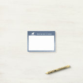 グリッターユニコーンとスター |青 ポストイット (デスク上)