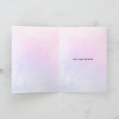 グリッターユニコーンガパーソナライズされたールハッピーバースデー カード (内部)