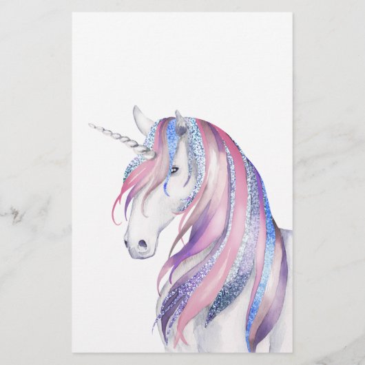 グリッターユニコーンクリスマスベビーシャワー憶測 (裏面)