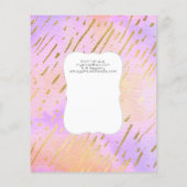 グリッターユニコーンバラ金ゴールドピンクドリッピング13日目 (裏面)