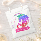 グリッターユニコーンレインボーイズマイマジカル誕生日 フェイバーバッグ (クリップ留めされた状態)