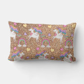 グリッターユニコーン腰枕 ランバークッション (裏面)