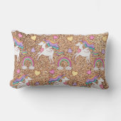 グリッターユニコーン腰枕 ランバークッション (正面)