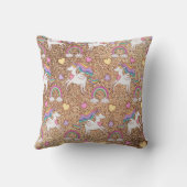 グリッターユニコーン装飾用クッション クッション (裏面)