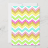 グリッターユニコーン誕生日の招待状 招待状 (裏面)