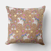 グリッターユニコーン クッション (正面)