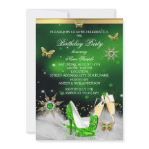 グリッターライムグリーンバタフライヒール金ゴールドシャンパン