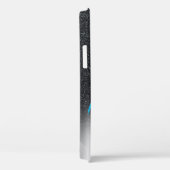 グリッターラッシュブラックグリッターグラデーション銀 Case-Mate iPhoneケース (裏面 / 右)