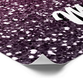 グリッターランニングの遅れは私の心臓病タイポグラフィ ポスター (角)