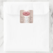 グリッターリップサンキューショッピング割引赤面 スクエアシール (バッグ)