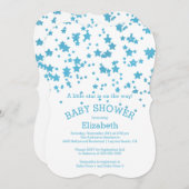 グリッターリトルスターベモダンビーシャワー招待状 招待状 (正面/裏面)