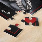 グリッターリングや輪結婚提案私と結婚 ジグソーパズル (側面)