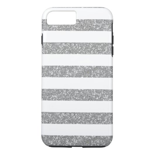 グリッタールックストライプスiPhone 7プラス強いケース Case-Mate iPhoneケース (裏面)