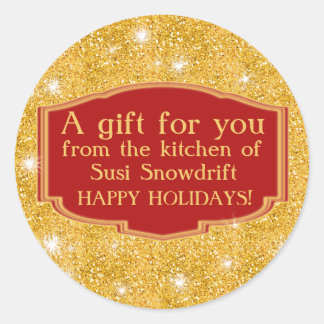 グリッタールックスパークリーCookieラベルカスタマイズへ ラウンドシール