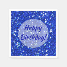 グリッタールックスパーク王室のリーブルーハッピーバースデー