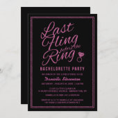 グリッタールックラストフライバチェロレッテ招待状 招待状 (正面/裏面)