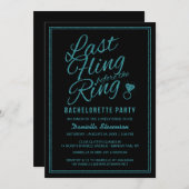 グリッタールックラストフライバチェロレッテ招待状 招待状 (正面/裏面)