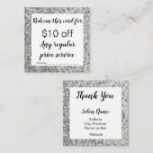 グリッタールック割引券 割引カード (正面/裏面)