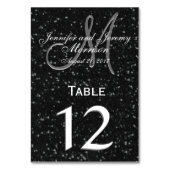 グリッタールック白黒モノグラムテーブル番号 テーブルナンバー (裏面)