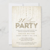 グリッタールック21再びパーティの招待状 招待状 (正面)